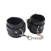 Behave Be Good BDSM Play Ankle Cuffs Black
