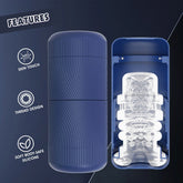 Lust Ripple Phantom Mens Masturbator Blue