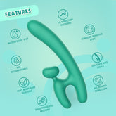Lust Ripple Hriendyri Personal Adult Massager Teal
