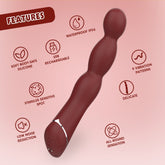 Lust Ripple Lapper Multi Function G Spot Vibrator Burgundy