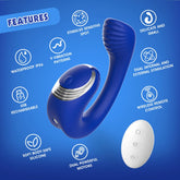 Lust Ripple Meteor Remote Control Clitoral Vibrator Blue