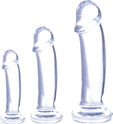 Ice Crystals Collection Triple Lover 3 In 1 Anal Plug Training Kit Clear