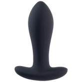 Deep Romance Rechargeable Vibrating Butt Plug with T Bar Base Black