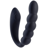 Deep Romance Bendable Dual Motors G Spot Silicone Massager Black