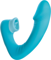 Zeta Dual Motor USB Rechargeable Wearable Clitoral Vibrator Blue