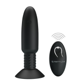 Pretty Love Rechargeable Beaded Anal Plug For Extra Romance Black