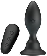 Mr Play High Quality Remote Control Vibrating Anal Plug Black