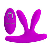 Pretty Love Magic Finger 12 Function Remote Control Clitoral Vibrator Purple