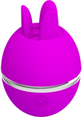 Pretty Love Gemini Ball Shape Rechargeable Clitoral Vibrator Purple