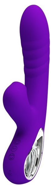 Pretty Love Jersey Rechargeable Multi Function Rabbit Massager Purple