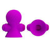 Pretty Love 12 Function Womens Nipple Sucker Purple