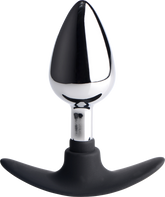 Master Series Dark Invader Metal & Silicone Anal Plug Medium