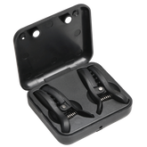 Master Series Dark Grip Vibrating BDSM Nipple Clamps