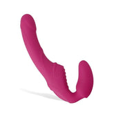 Adam and Eve USB Rechargeable Vibrating Strapless Strap-On Pink