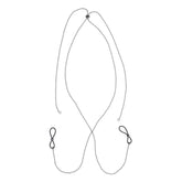 Sportsheets S&M Exs & Ohs Body Jewelry Metal Chain with Nipple Ties