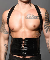 Andrew Christian Mens Corset Harness Black