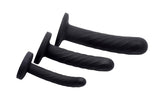 Strap U Trinity Strap On Silicone Dildo Set 3 Piece