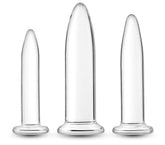 NS Novelties Crystal 3 Piece Anal Trainer Kit Clear