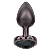 California Exotics Jewel Black Diamond Heart Shape Anal Plug