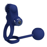 Pretty Love Remington Powerful Mens Cock Ring Navy Blue