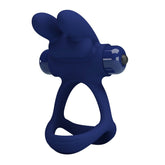 Pretty Love Luchito Powerful Vibrating Dick Ring Navy Blue