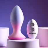 Evolved PARADISE Rechargeable Butt Plug Pink/Purple