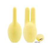 Icon Brands Buzzy Buddy Honey Bunny Clitoral Massager Yellow