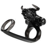 Pretty Love Bull Warrior Innovative Cock Ring Black