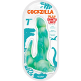 Hott Products Cockzilla Dinosaur shaped Dildo Blue
