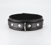 Love In Leather Flat & Grained Italian Leather Collar