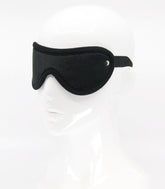 Love In Leather Soft Faux Fur BDSM Play Blindfold