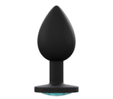 Love In Leather Premium Silicone Anal Plug Black