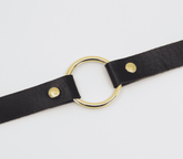 Love In Leather O-Ring Faux Leather BDSM Choker
