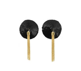 Love In Leather Sequin Pasties With Chain Tassels