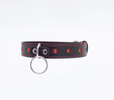 Berlin Baby Metallic Red Love Heart Collar