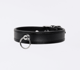 Berlin Baby Thin Padded Faux Leather Bondage Collar