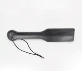 Berlin Baby Plain Black Faux Leather Paddle