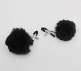 Love In Leather Pom Pom Womens Nipple Clamps