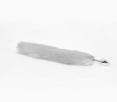 Love In Leather Faux Fur Fox Tail Anal Plug Large