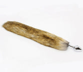Love In Leather Fox Tail Anal Plug Large