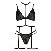 Muse Soft Cup Lace Triangle Womens Bralette Black