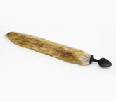 Love In Leather Fox Tail Silicone Butt Plug Medium