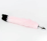 Love In Leather Fur Fox Tail Butt Plug Small