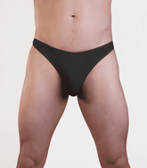 Love In Leather Plain Mens Lycra G-String S/M