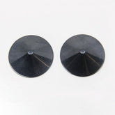 Love In Leather Round Metal Nipple Pasties