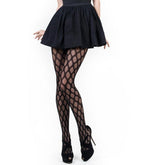 Killer Legs Geo Jacquard Womens Fishnet Tights OS