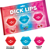 Hott Products Dick Lips Gummy Cock Rings 3 Pack