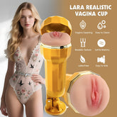 Chisa Lara Realistic Vagina Vibrating Cup