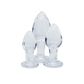Creative Conceptions Clarity Utopian Trinity Butt Plugs Set
