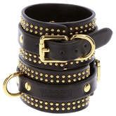 Scala Taboom BDSM Play Studded Wrist Cuffs Set